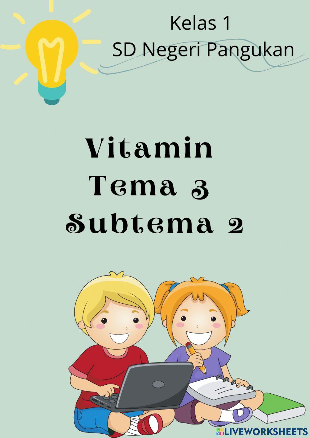 Vitamin Tema 3 Subtema 2