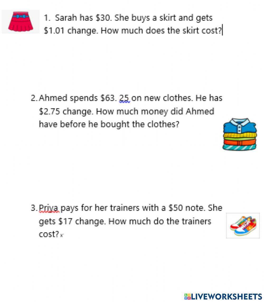 Money Word Problem