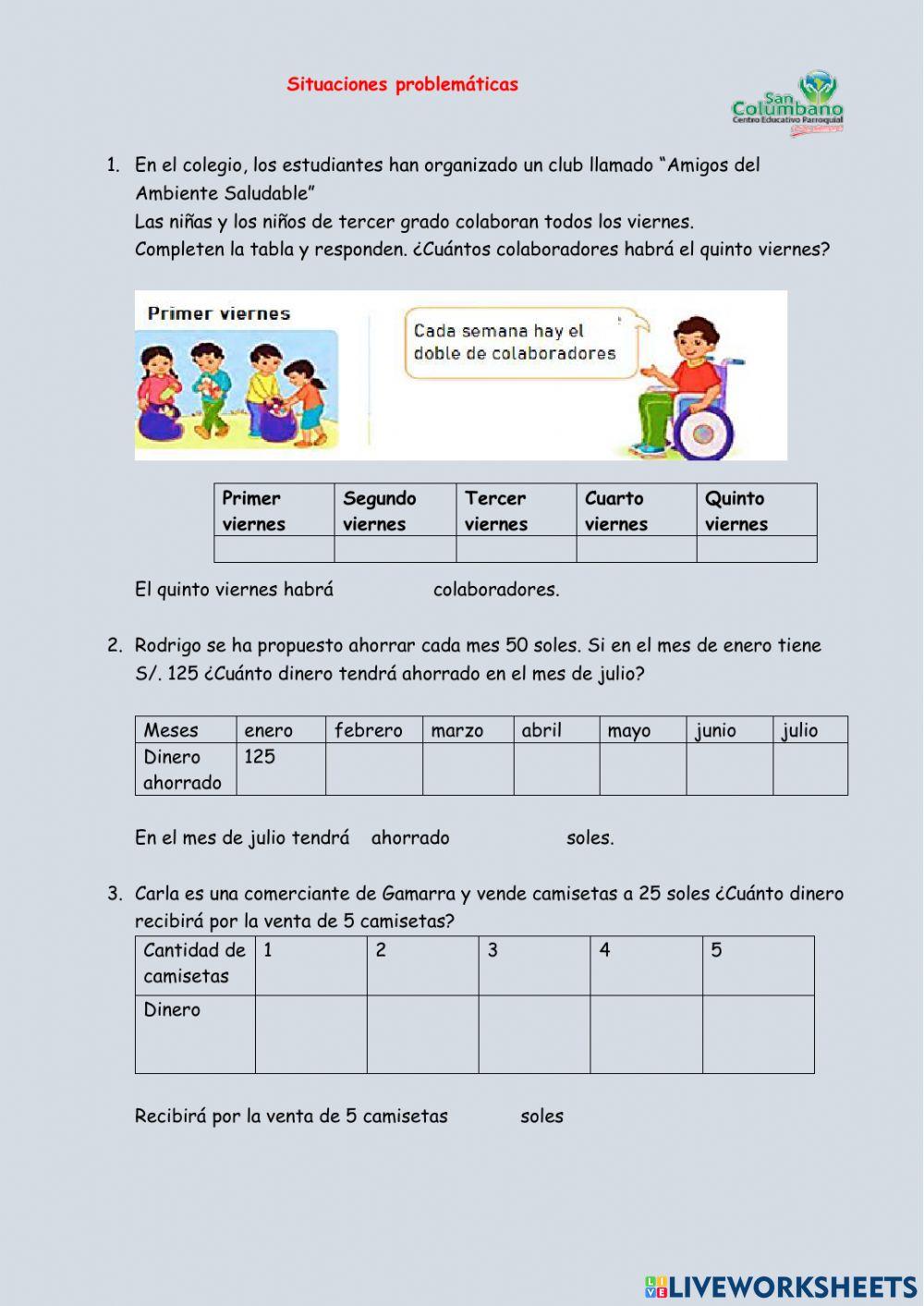 Situaciones de cambio