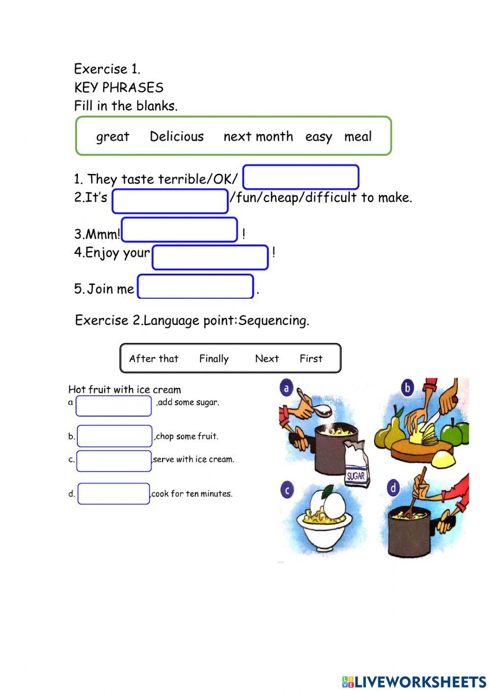 Unit 5 food and health (WRITING) PG59