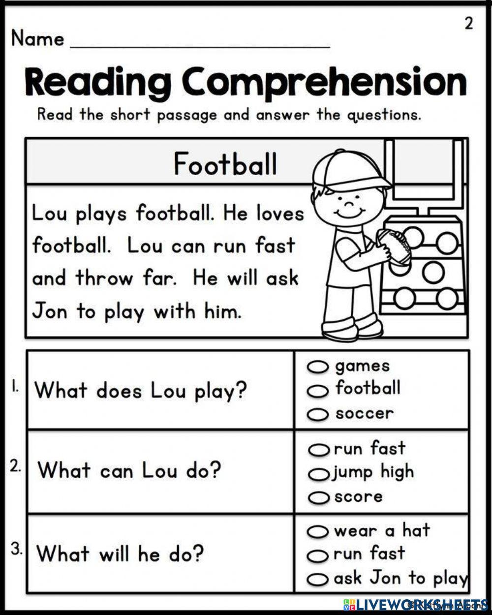 Reading comprehension