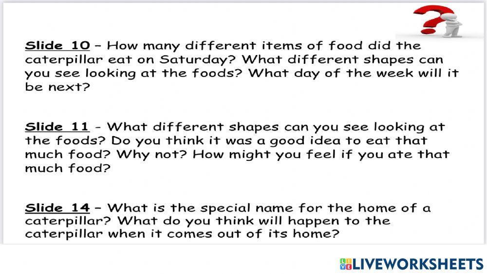 Hungry Caterpillar Quiz