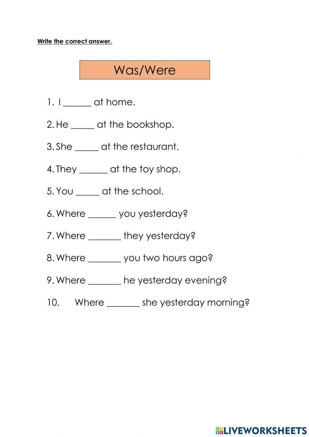 Where Were You Yesterday Free Online Activity Live Worksheets where-were-you-yesterday-free-online-activity-live-worksheets