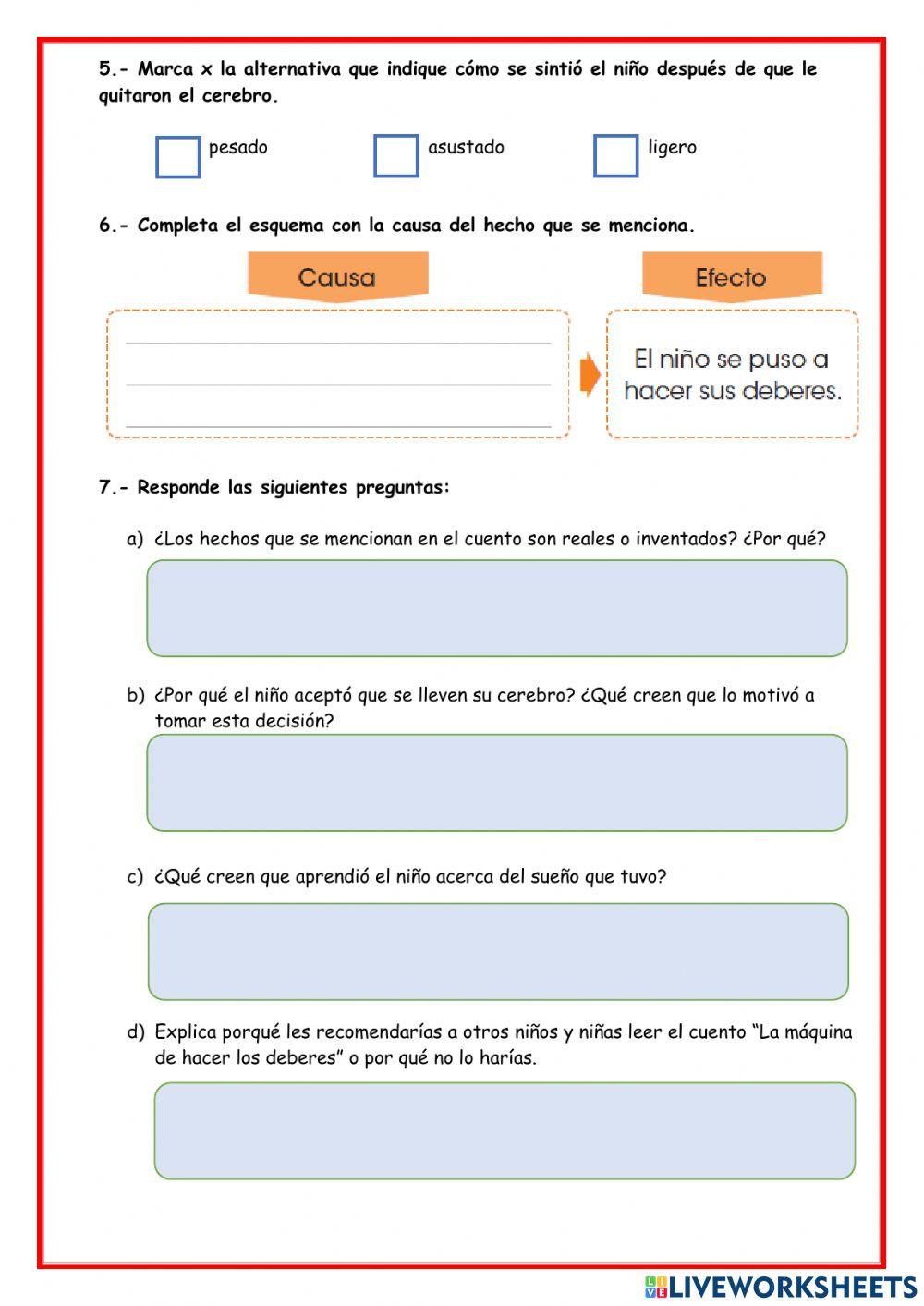 La máquina de hacer los deberes