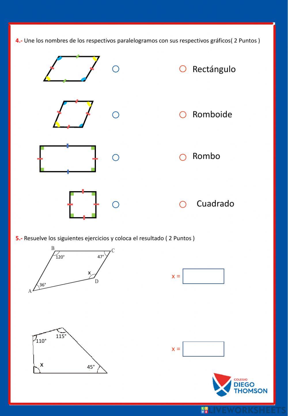 Examen 4o Geometría Sept
