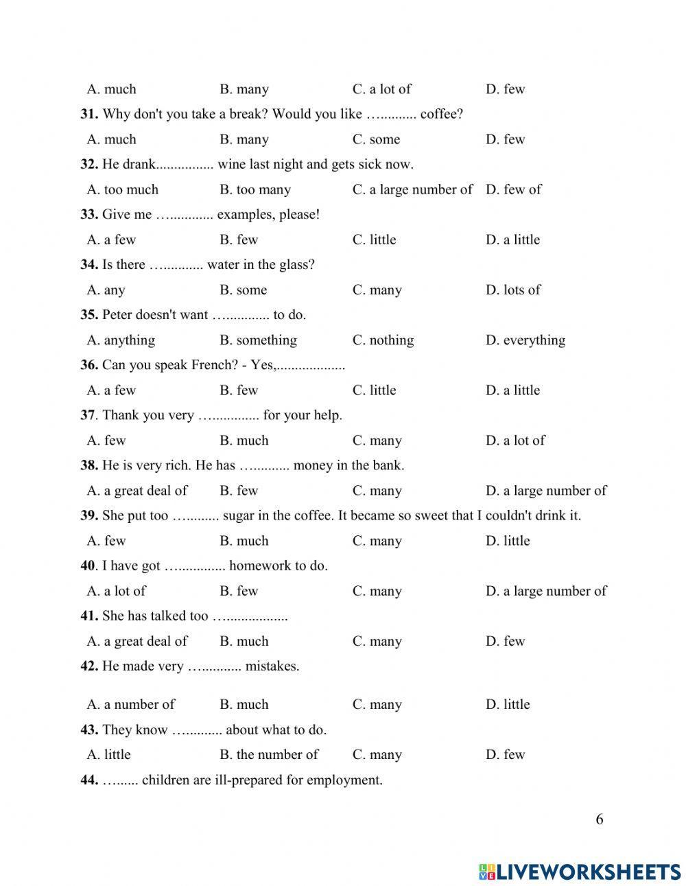 Cardinal - Ordinal Numbers & Quantifiers