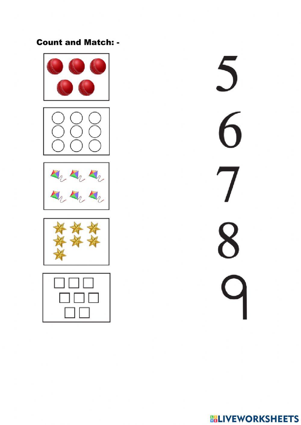 Numbers online exercise for Grade 1 | Live Worksheets