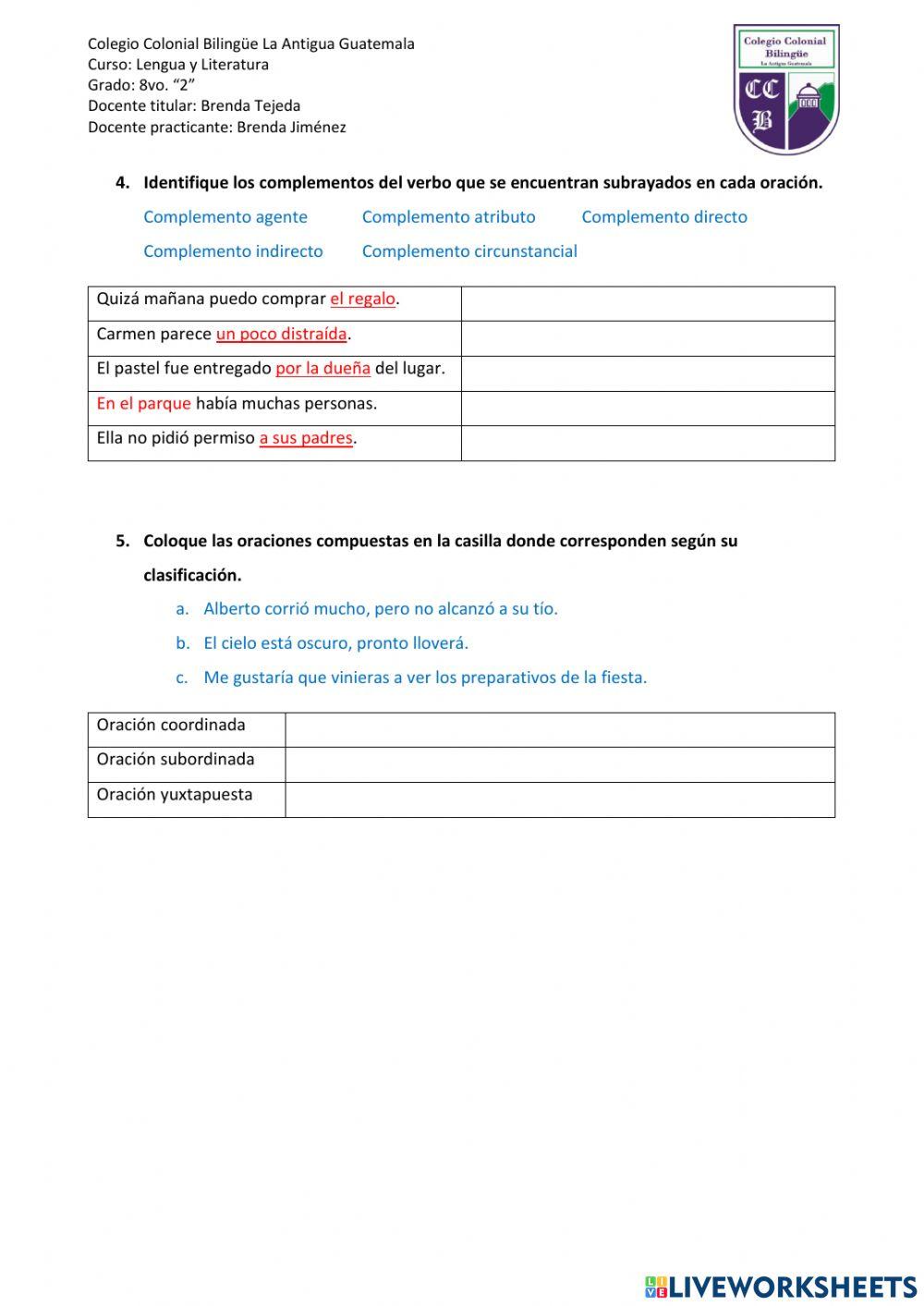 Ejercicio de repaso general