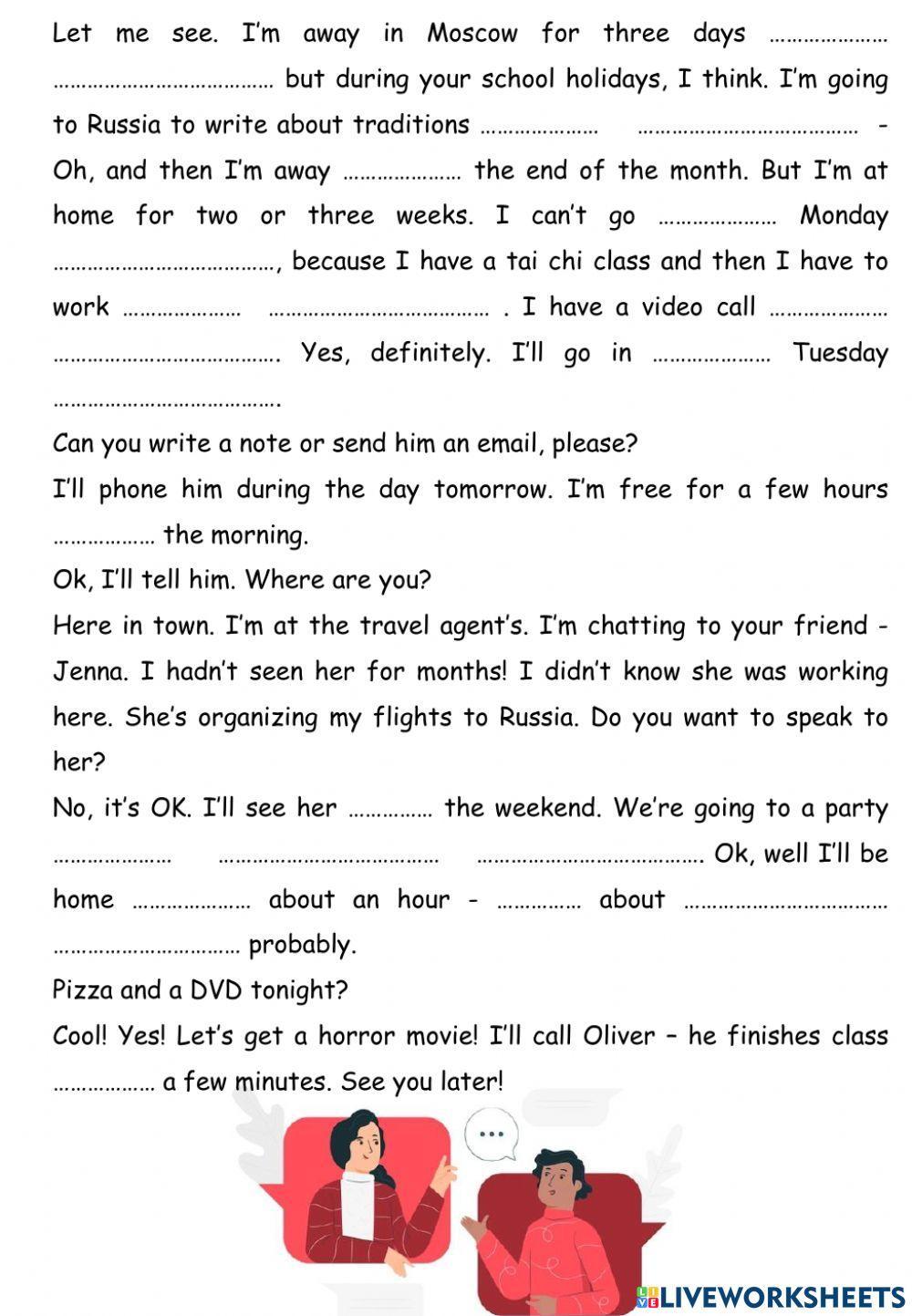 VUI9 WS PREPOSITIONS OF TIME