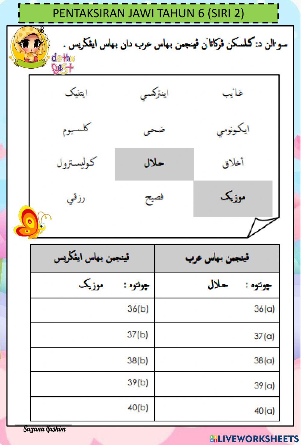 PENTAKSIRAN JAWI TAHUN 6 (SIRI 2)