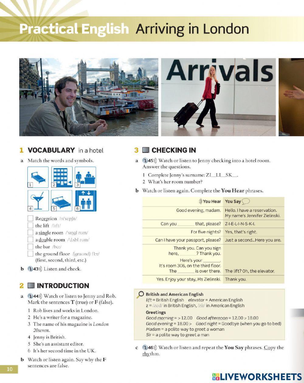 Arriving in London - NEF Elementary