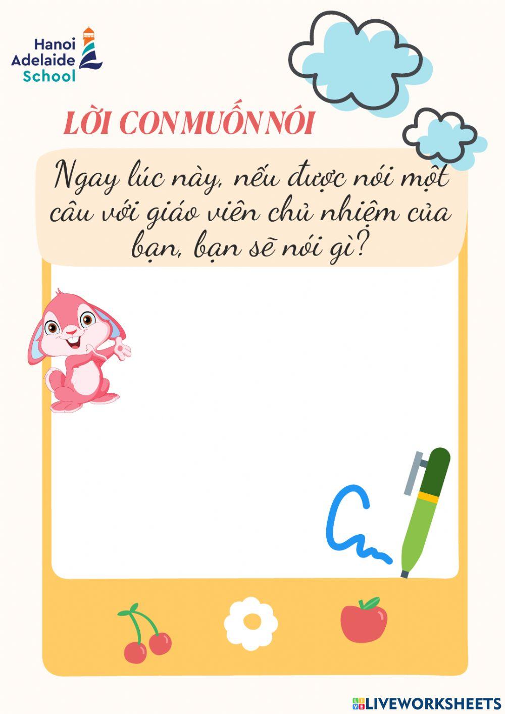 Giờ 4-5-Phiếu chiêm nghiệm