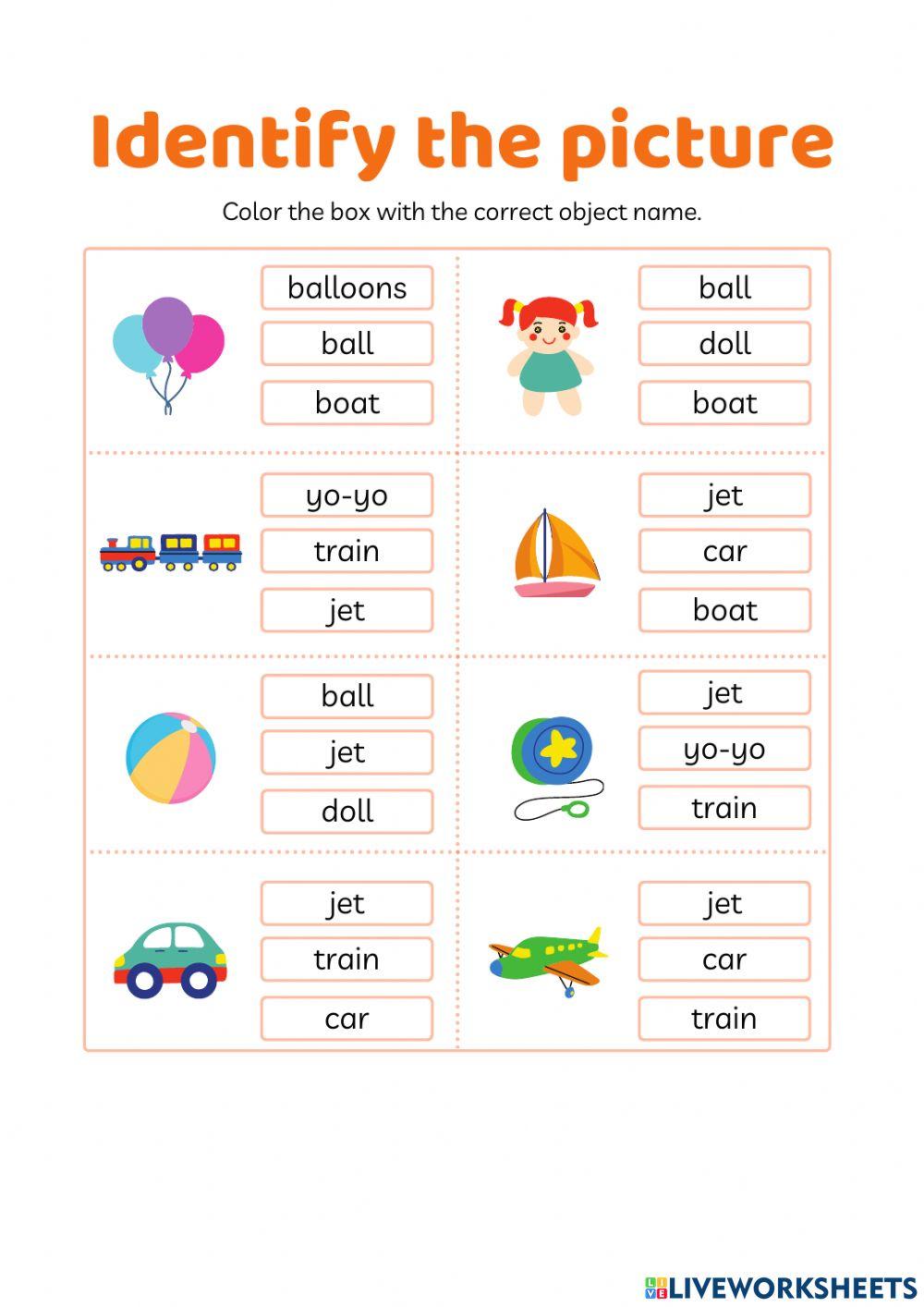 Toys - multiple choice