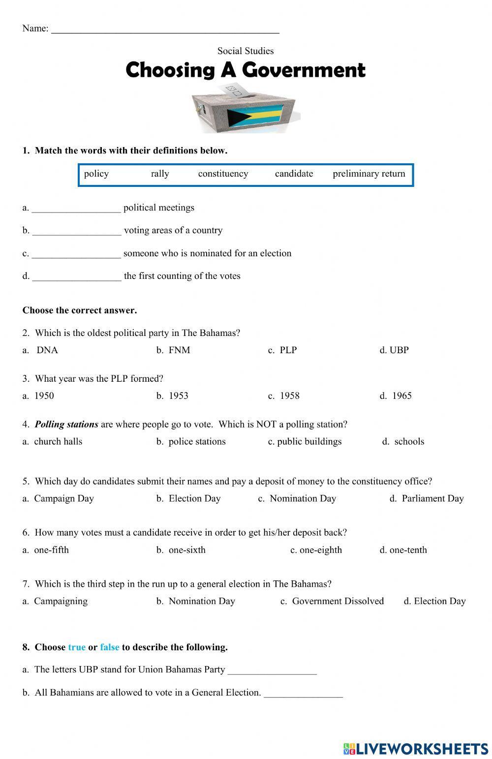 Choosing a Government