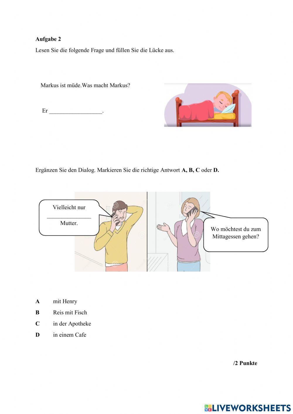 Ujian Sumatif 2 Bahasa Jerman Tingkatan 5