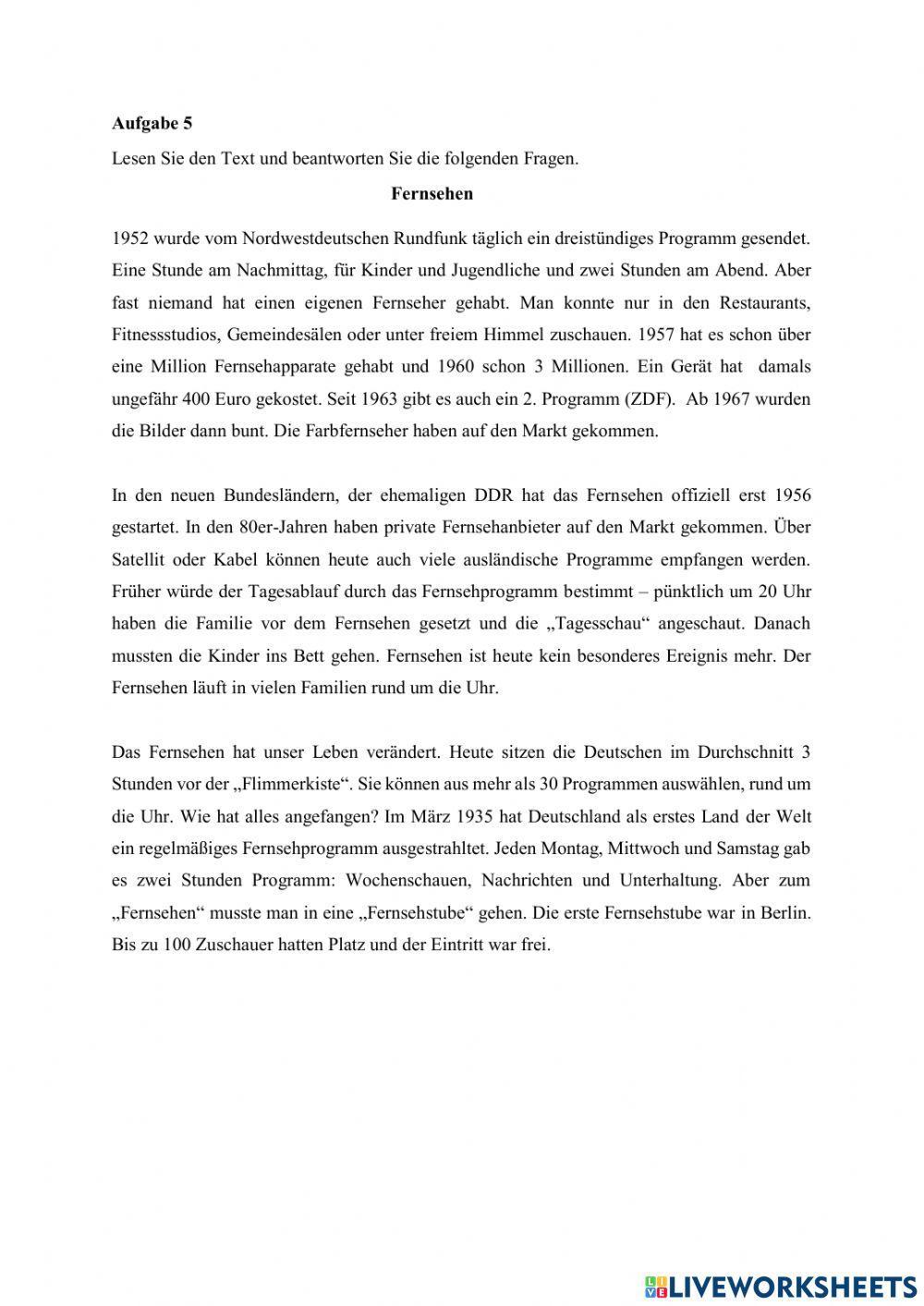 Ujian Sumatif 2 Bahasa Jerman Tingkatan 5