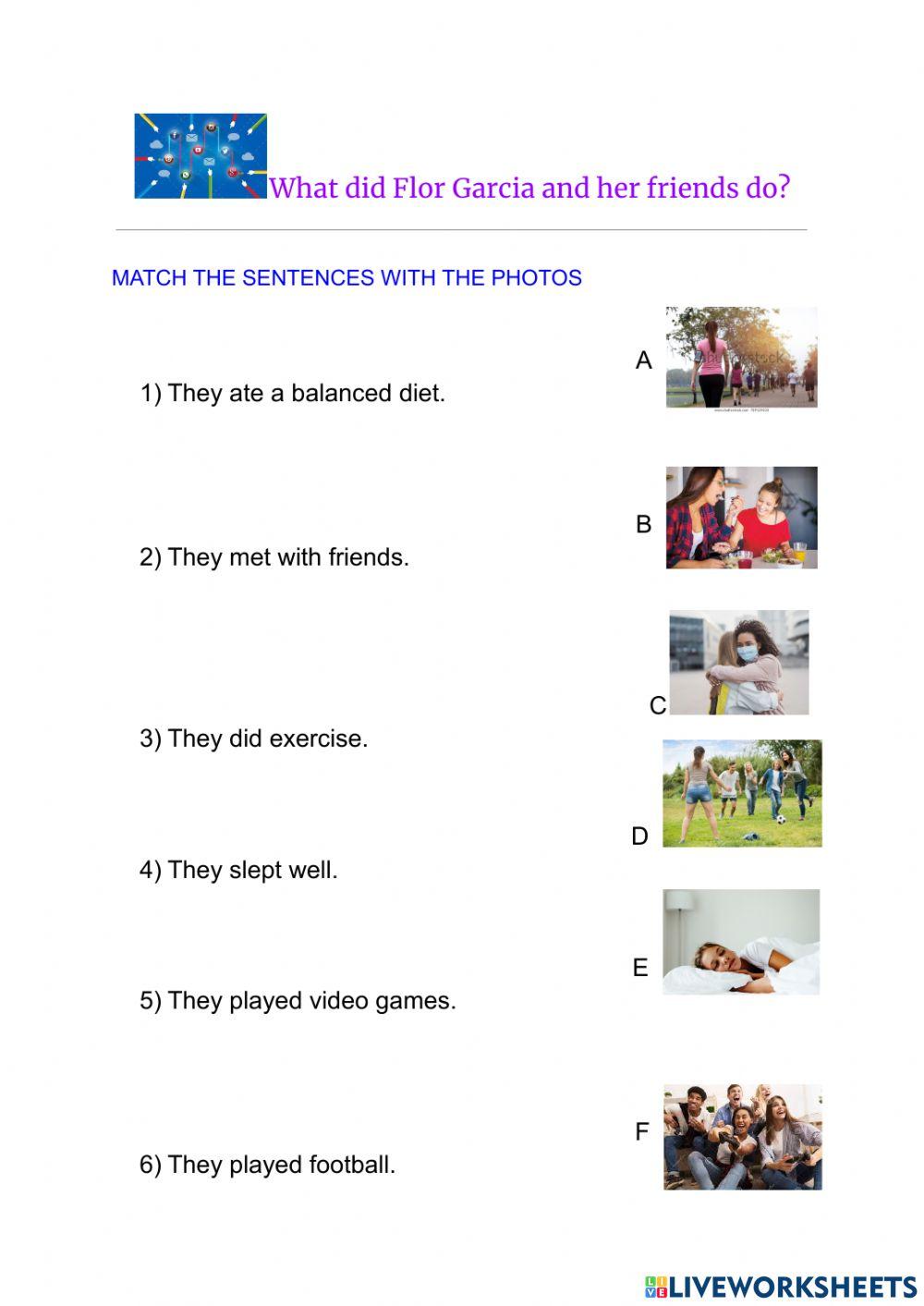 Social Media- Sentences in Past Simple