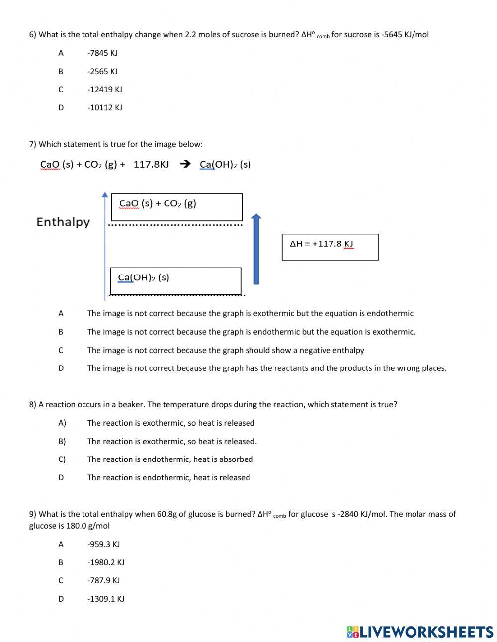 Chapter 1 - Energy Quiz online exercise for | Live Worksheets