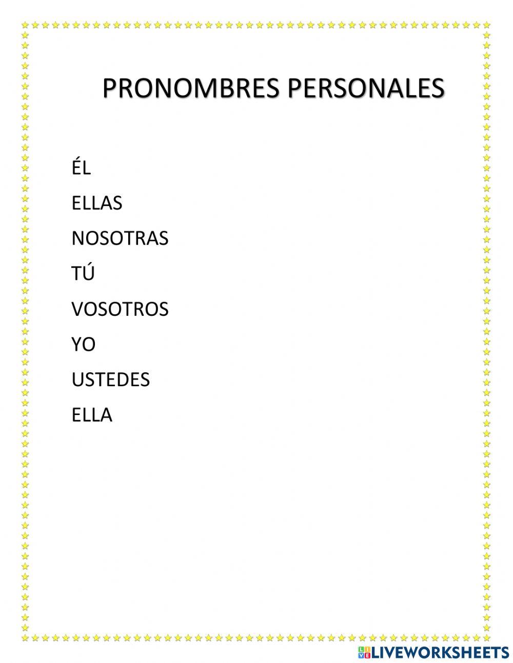 Pronombres personales