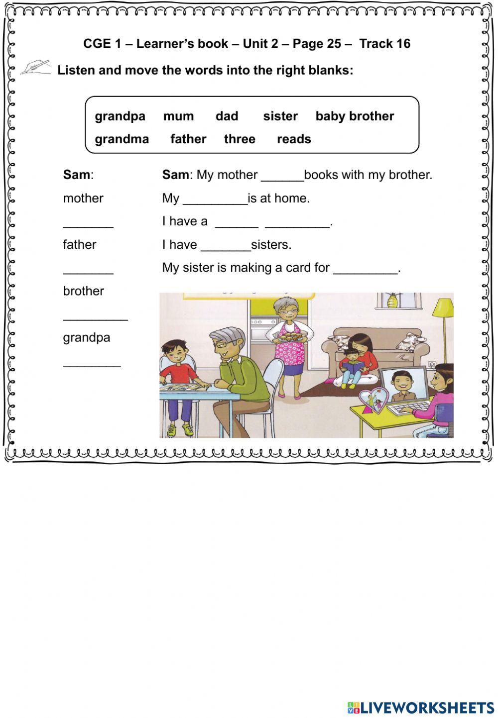 CGE1.U2.W1.Listening worksheet