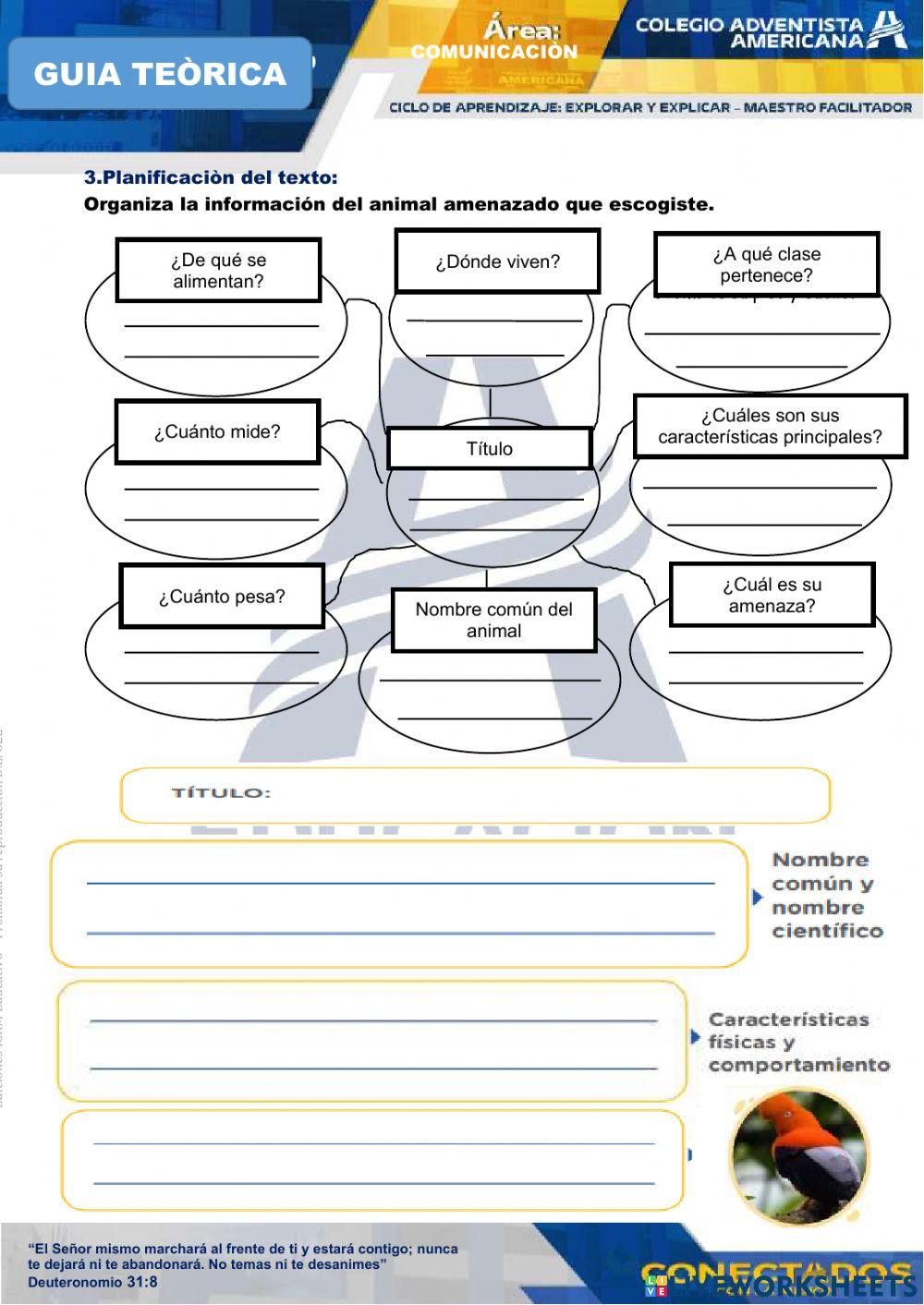 Planificamos y escribimos un texto descriptivo