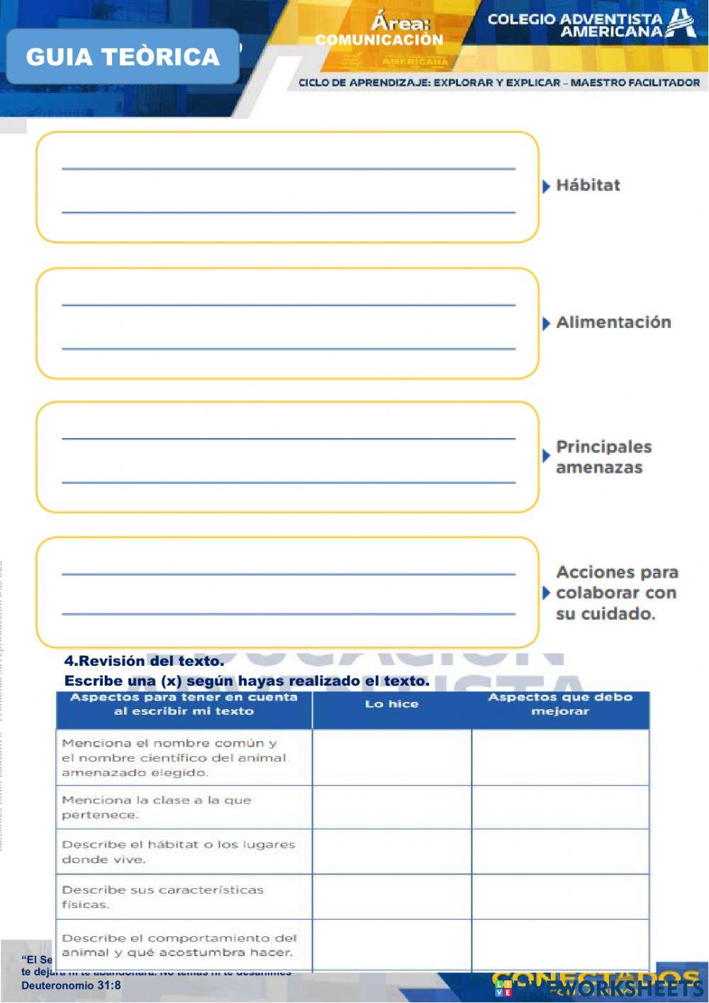 Planificamos y escribimos un texto descriptivo
