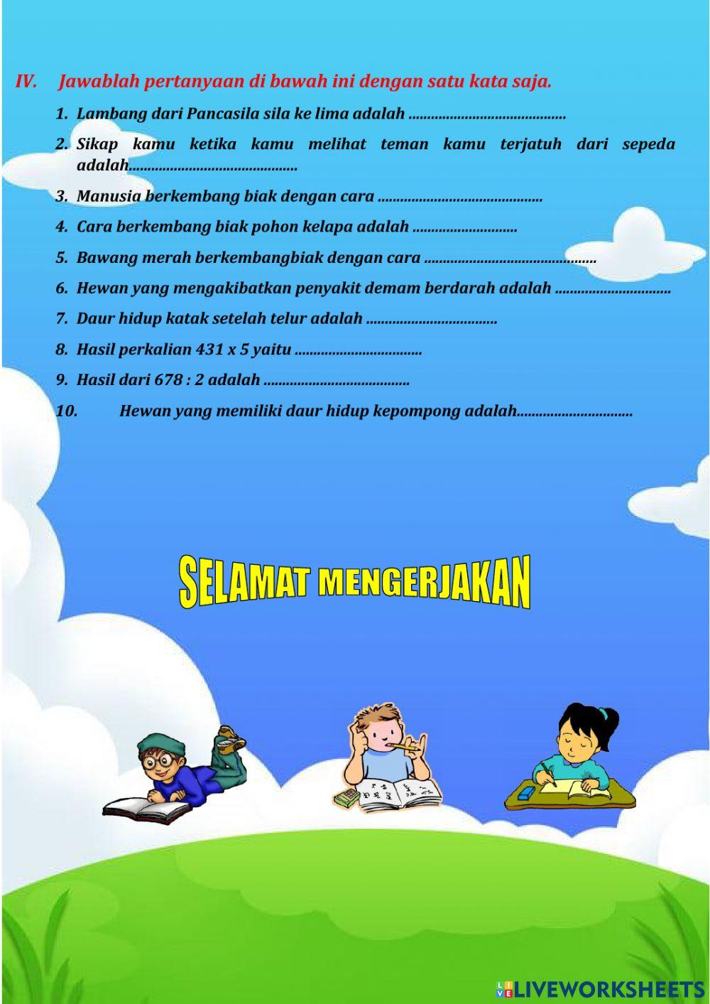 Soal pas tema 1