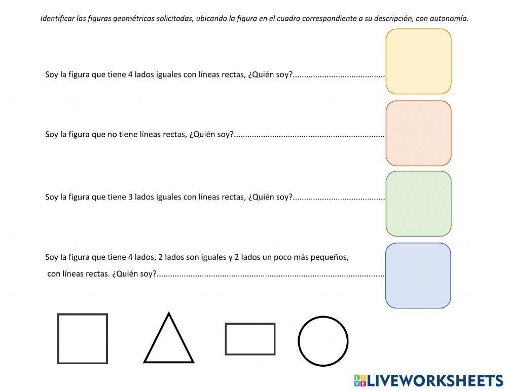 Adivinanzas de figuras geométricas 2D