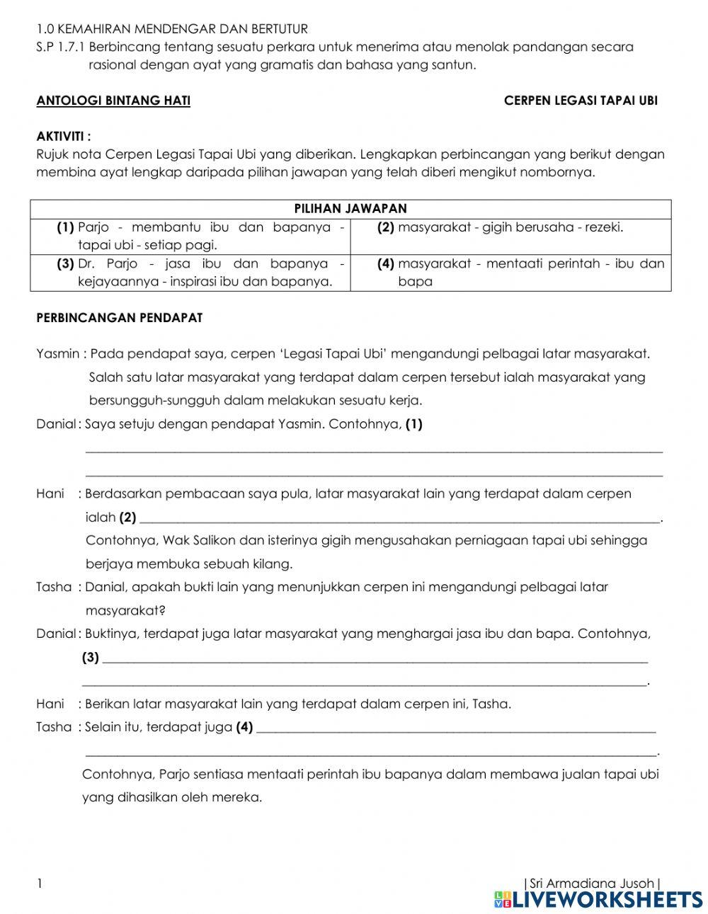 T3 s.p 1.7.1 cerpen legasi tapai ubi