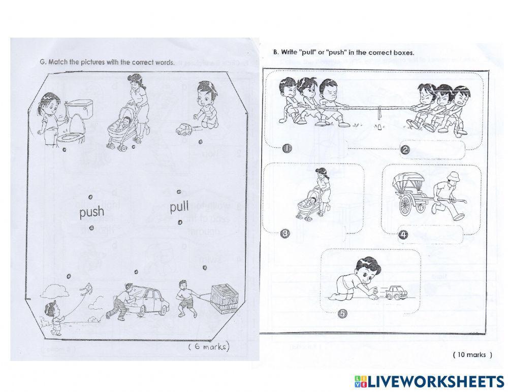 Topical Test Push and Pull Yr 2