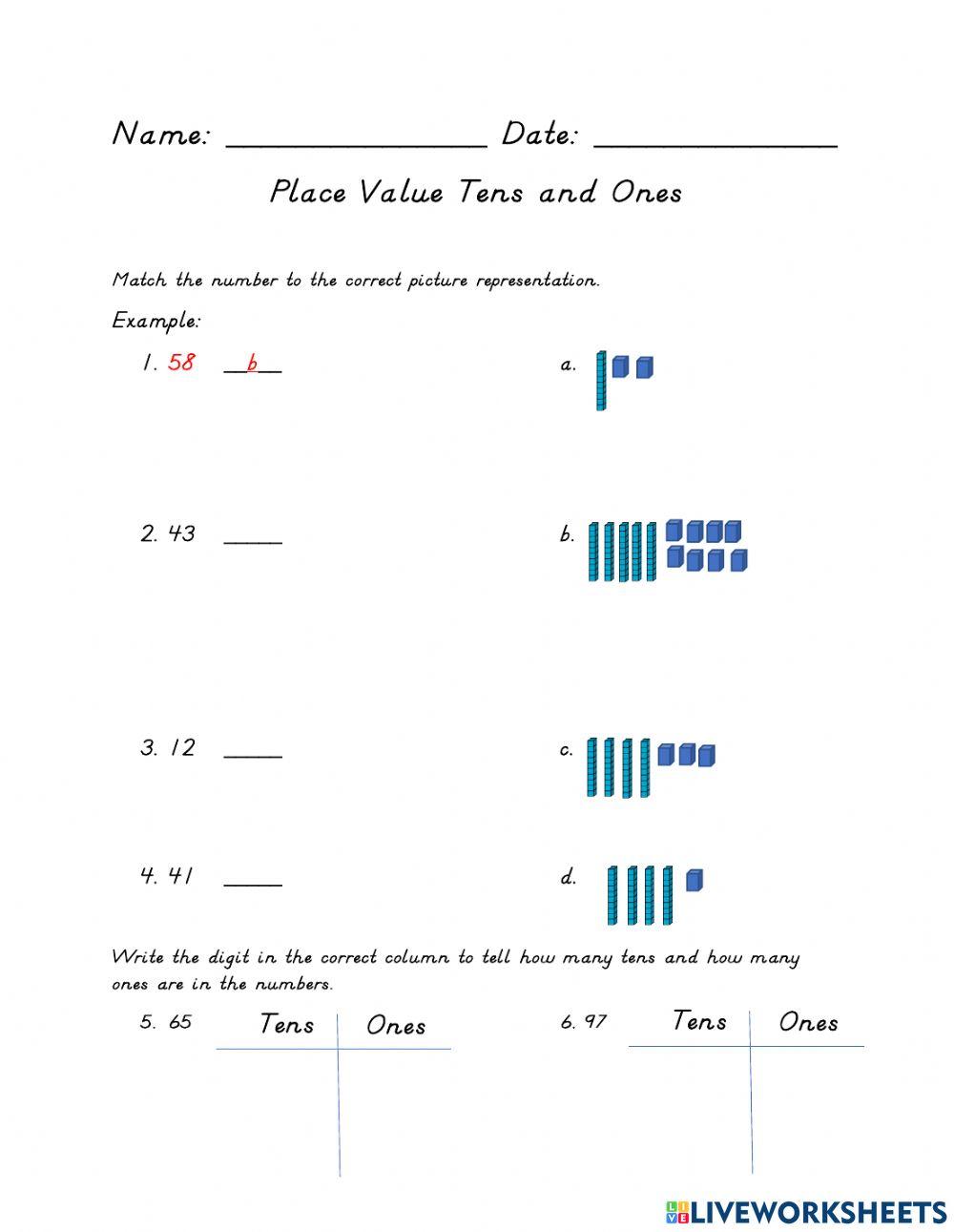 Place Value Tens and Ones 3