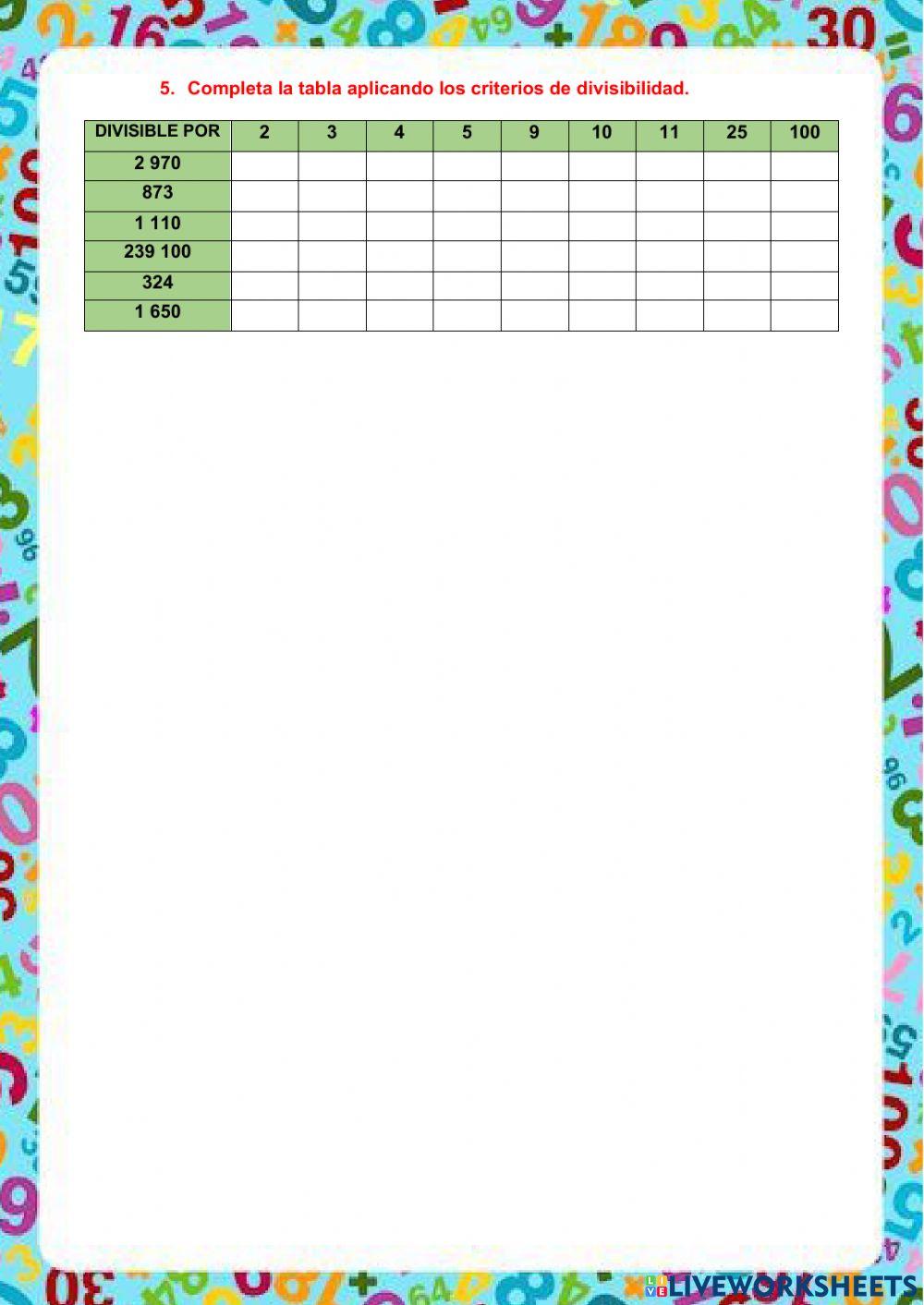 Examen de matematicas