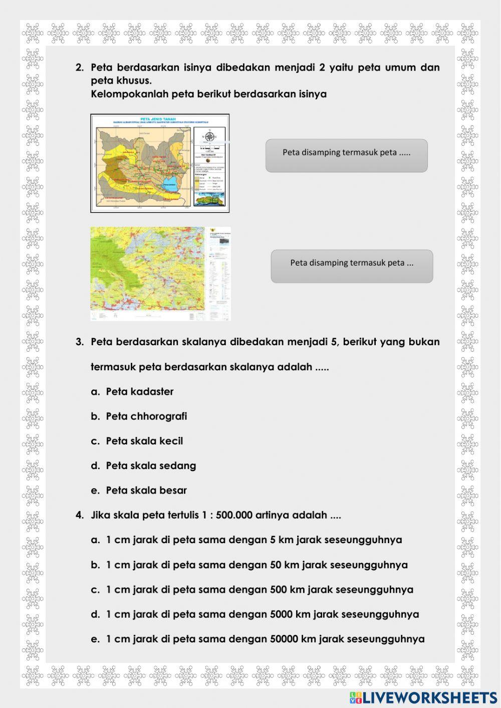 Evaluasi 1 bab pemetaan