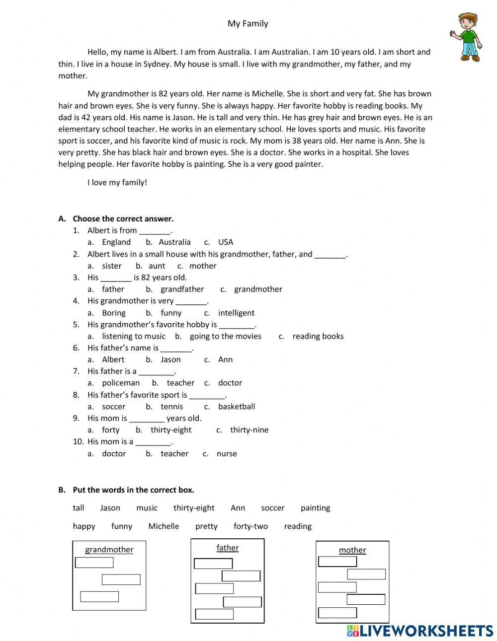 Reading about Family