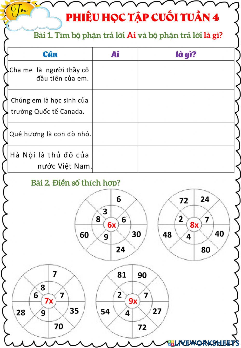 Bài tập cuối tuần 4