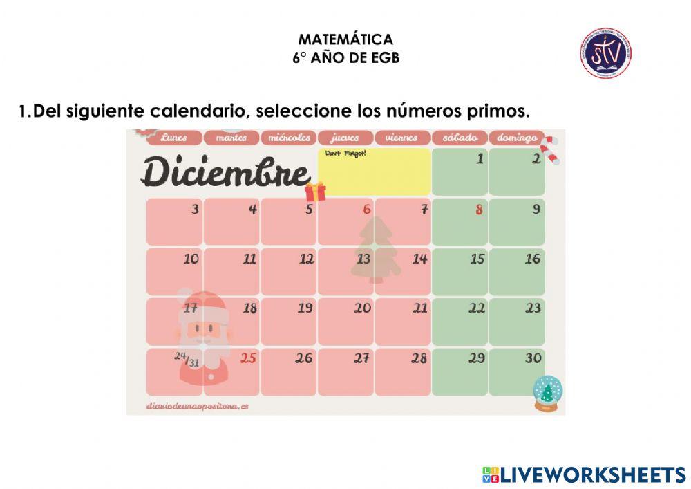 Números primos y compuestos. Criterios de divisibilidad