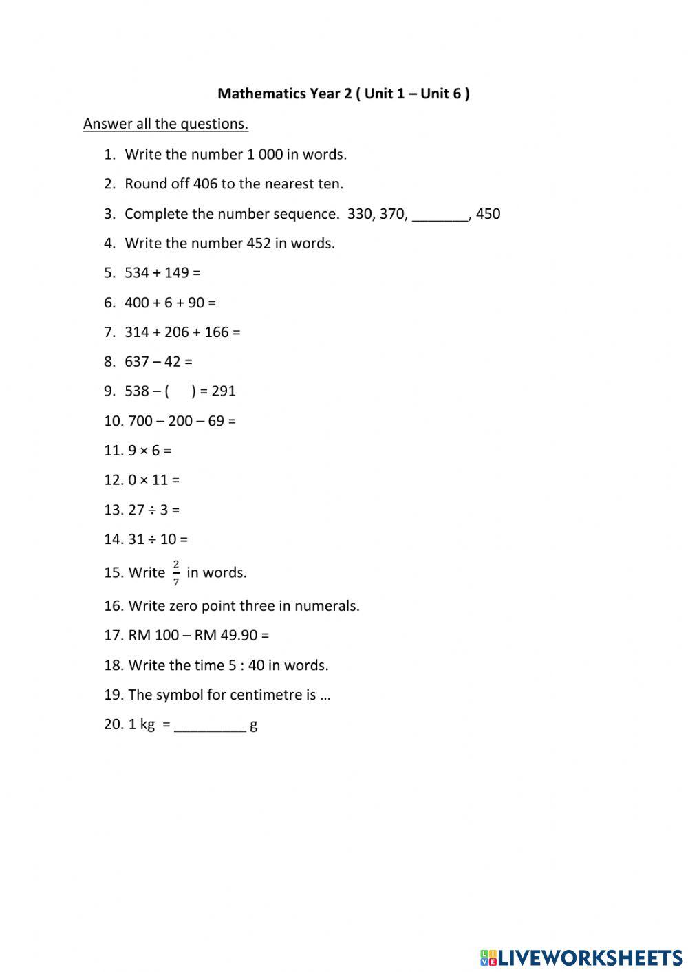 1457326 mathematics year 2 dlp unit 1 6 sakhi29