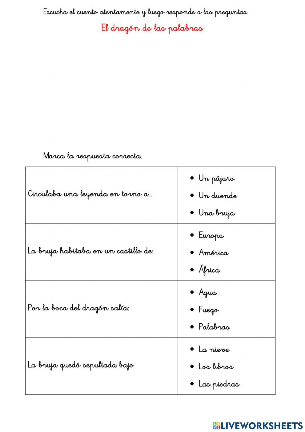 El dragón de las palabras