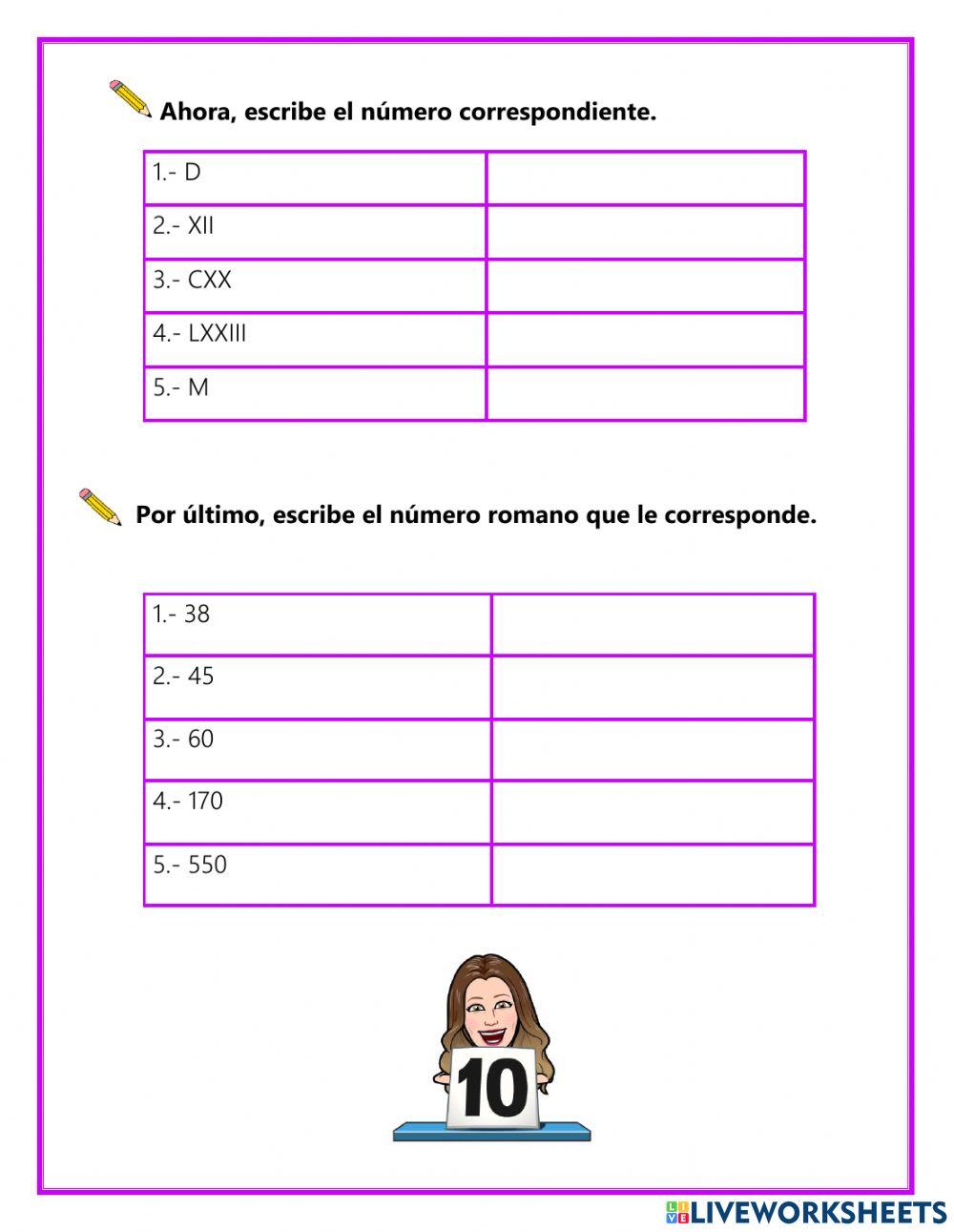 Números romanos Números romanos