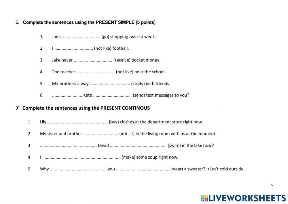Diagnostic Test 1º ESO