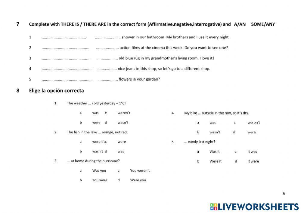 Diagnostic Test 1º ESO