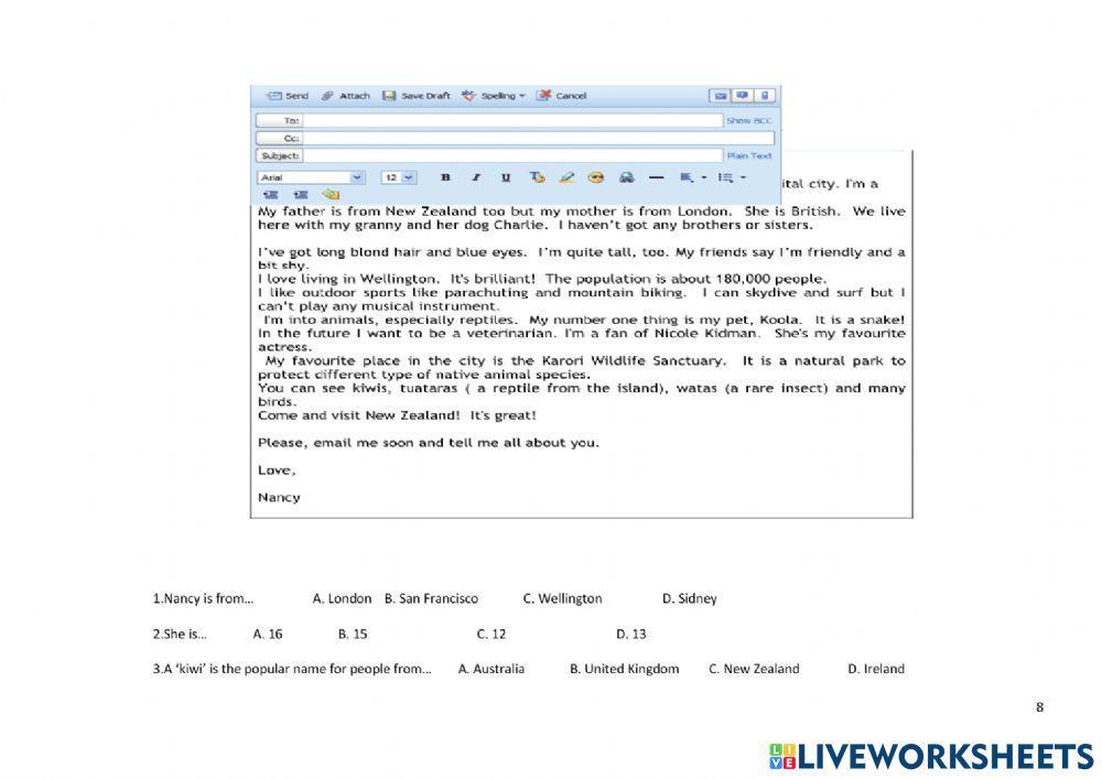 Diagnostic Test 1º ESO