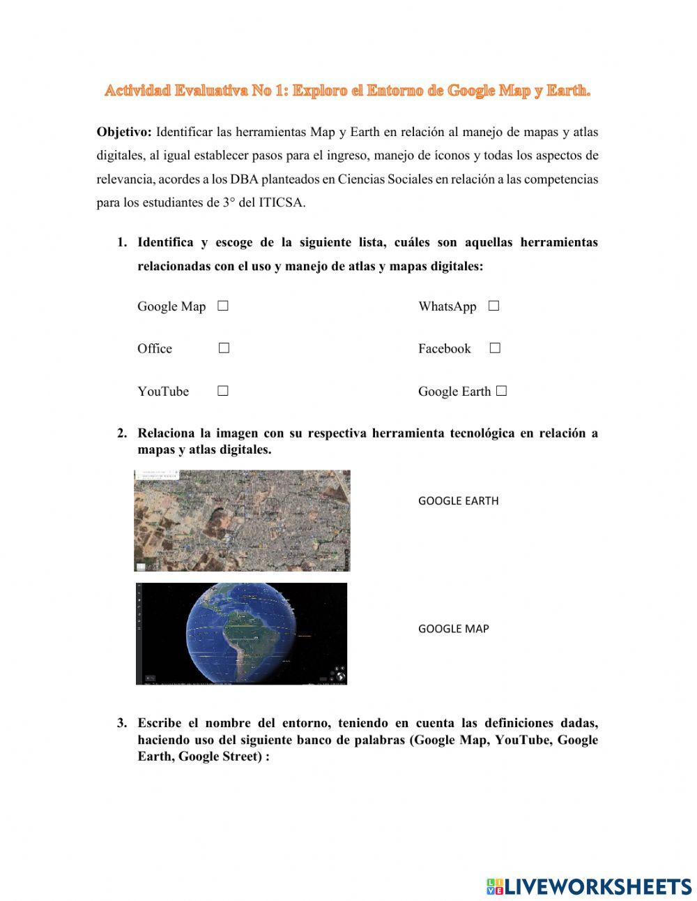 Google map y google earth