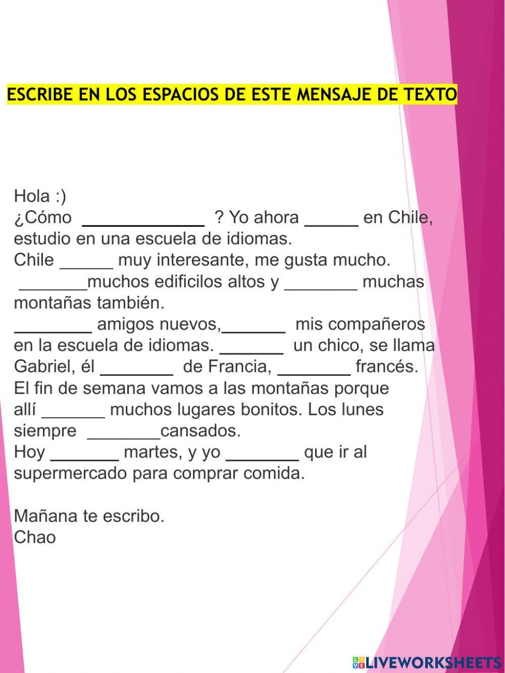 Haber, estar, tener, ser