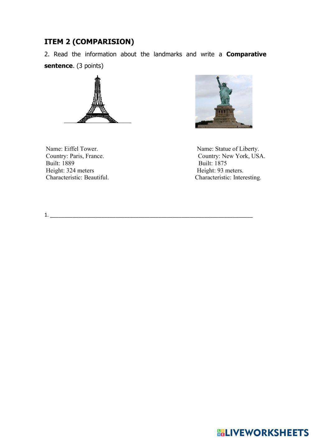 Comparatives adjectives