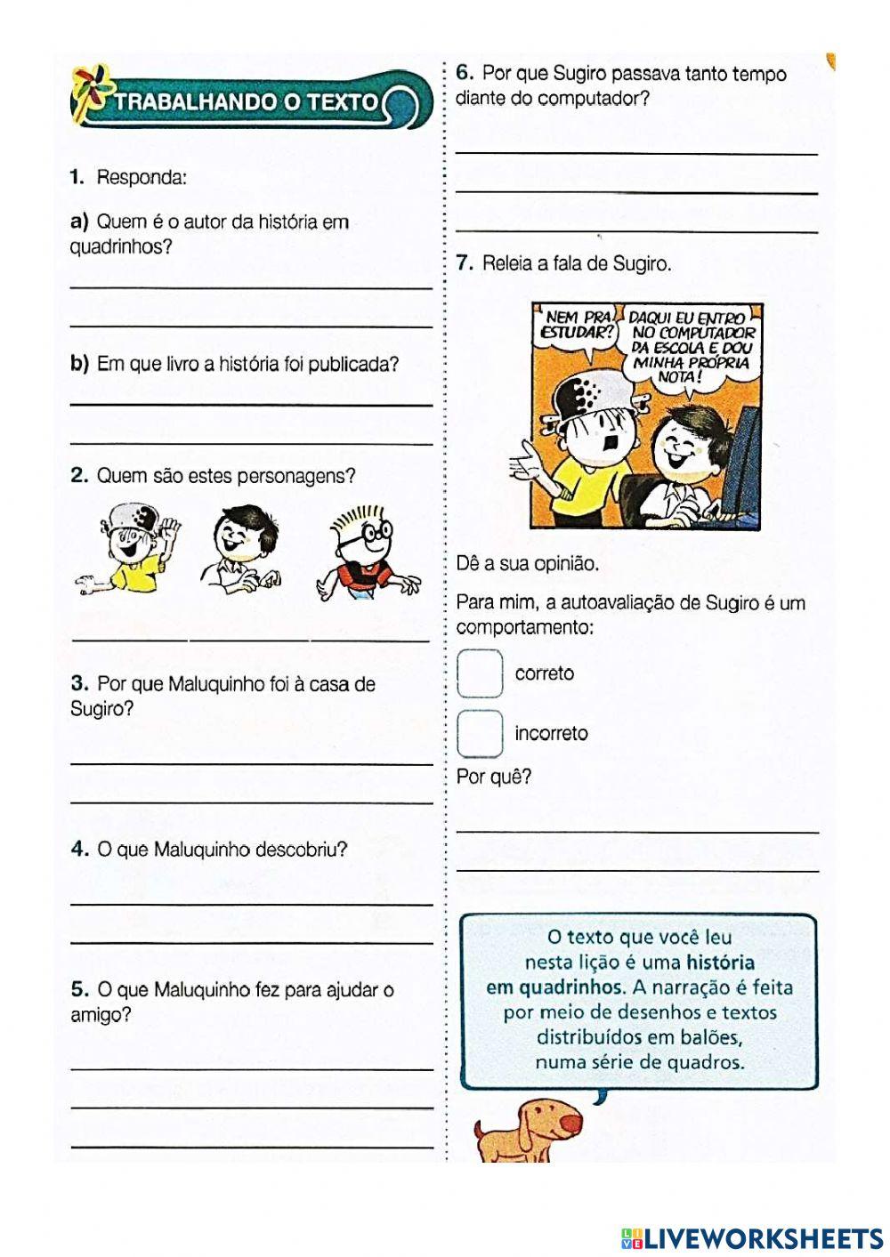 Menino Maluquinho e Grau do Substantivo