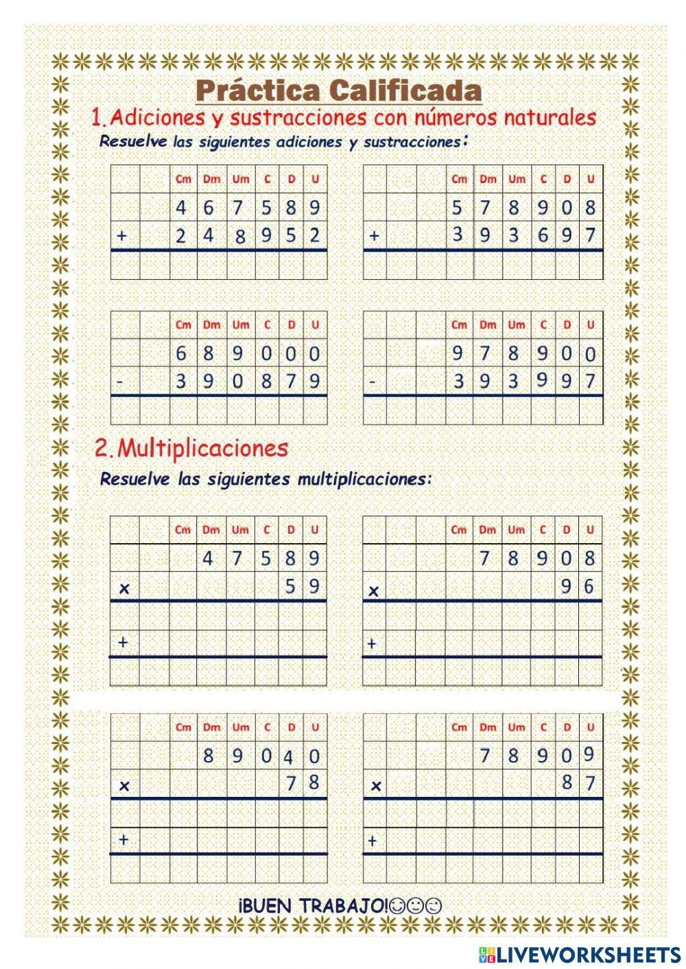 Operaciones básicas