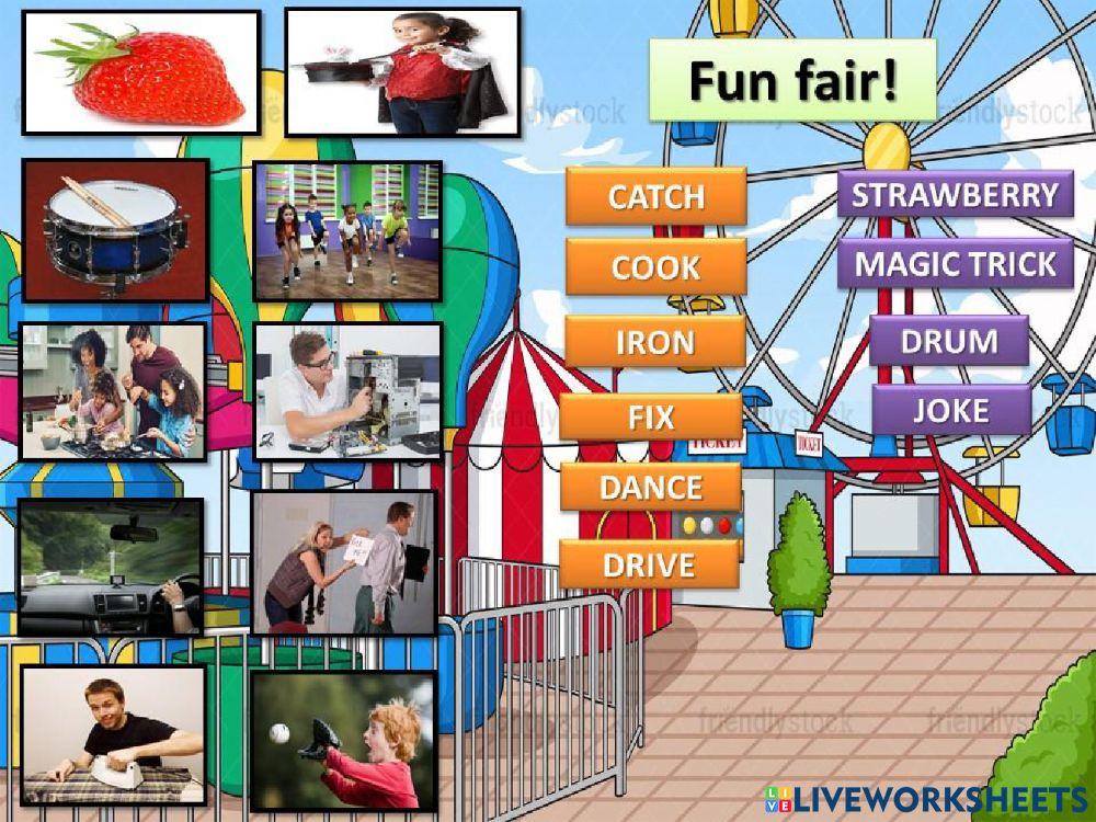 Fun fair! Who can... ? and What can you do ?