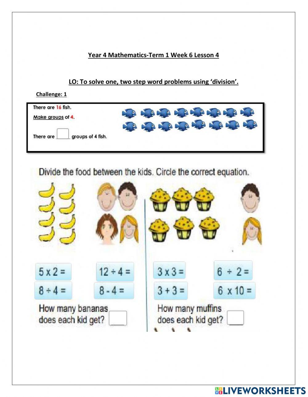DIS Maths term 1 week 6 lesson 4