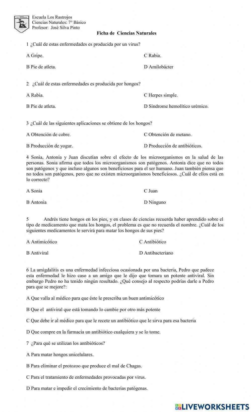 Agentes  patógenos y Cuidados